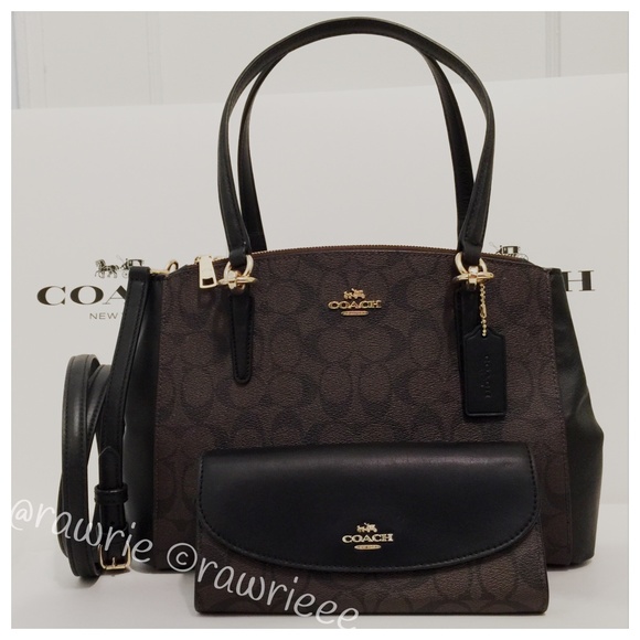 Coach Handbags - New Coach Signature Christie & Matching Wallet Set